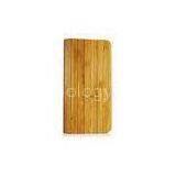 Handmade Bamboo Flip Apple IPhone Leather Folio Case Anti Radiation and Waterproof
