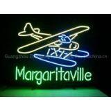 T141 JIMMY BUFFETT MARGARITAVILLE AIRPLANE Handicrafted Real Glass Tube Neon Signs for Store Display and Advertising. thumbnail-1