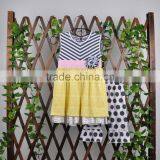 2017 New Arrival Infant Girl Polka Dot Ruffle Raglan Top Kids Boutique Summer Clothing Wholesale thumbnail-2