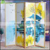 Living Room Partition, Lows Room Partition,changing Room Partition Panels Printing Canvas Folding Screen GVSD006 thumbnail-2