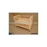 wooden baby bed