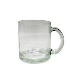 sublimation coated glass mug(transparent)