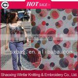 Shaoxing Winfar Melange Polyester Spandex Knitting Custom Printed Fabric Design for Garment thumbnail-1