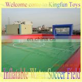 inflatable water soccer field