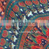 Green Color Barmeri Mandala Bhala Design Tapestry Indian Double Handmade Tapestry for Sale 92x82 Tapestry thumbnail-3