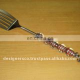 Beaded Stainless Steel Serving Spoon