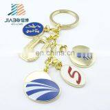 Promotional Custom Made Gold Plating Enamel Metal Keychain thumbnail-5