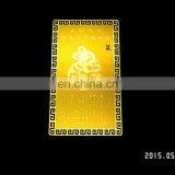 Colorfull Brass Etched Gold Metal Buddha Cards thumbnail-4