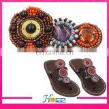 Handmade Lady Sandal Accessories Flip Flop Beads Flower Decoration thumbnail-4