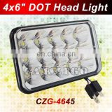 CZG-4645 4X6inch 45w led head light from Guangzhou Carzigo factory