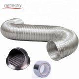 Ventilation Kit China Supplier Aluminum Semi Rigid Flexible Duct Stainless Steel Round Vent Cover thumbnail-1