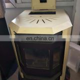 Smokeless steel plate wood burning stove with chimney
