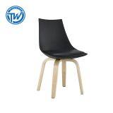 DC-6062 Topwell Modern Design Plastic Chair Leisure Chair Dining Chair With Wood Legs thumbnail-1