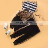RTS Cheetah Print Hoodie Velvet Tracksuit Toddler Clothing Girl Winter Outfits thumbnail-3