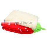 Dual Use Soft Cushion Collapsible Breathable Dog Bed Strawberry Pet Winter Warm House thumbnail-5