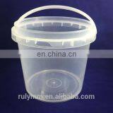 Food Grade Containers Plastic Pail White Bucket 5L thumbnail-2