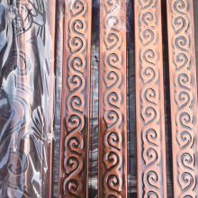Embossed Copper Plating Antique Bronze Color Stainless Steel Pipe for Gate Guardrail