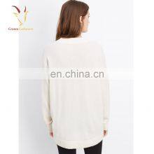 V Neck 100% Women's Cashmere Sweater Pullover thumbnail-4