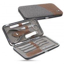 New Design Men Manicure Set With 8pcs Stainless Steel Nail Tools