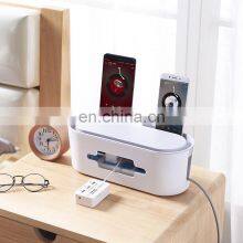 Heat Dissipation Plastic Cable Tray Electric Wire Storage Table Use Cable Organizer ABS Plastic Socket Organizer With Lid thumbnail-2