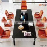 H902 Modern Leather Stainless Steel Design Conference Chair thumbnail-4