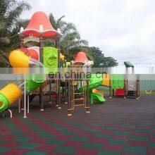 OL-XJ001 Good Quality 50x50cm Outdoor Playground Rubber Mat thumbnail-3
