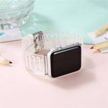 For Apple Watch Band Neon Color TPU Compatible With for Iwatch Bands Replacement Strap 38mm 42mm + Protective Frame Case thumbnail-5