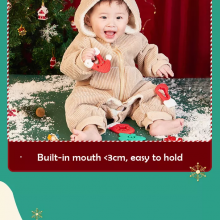 100% Food Grade Bpa Free Christmas Silicone Teethers Wholesale Newborn Teething Toys Christmas Silicone Teether thumbnail-4