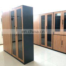 Hot Sale Filing Cabinets Metal 2 Double Swing Door Steel Storage Filing Cabinet thumbnail-5