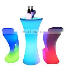 Outdoor Nightclub Used Garden Plastic Led Furniture /pe Plastic Night Club Led Furniture Tables and Chairs Light thumbnail-4