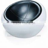Fiberglass Fashion Design Hot Designpu Leather Orange/black Color Modern Fashion Ball Egg Chair thumbnail-2