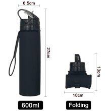 Factory Customized Foldable Silicone Water Bottle thumbnail-2