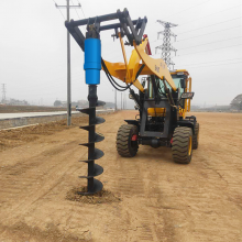 Excavating and Renovating Spiral Drilling Rig Tree Pit Machine Spiral Pile Driver Rotary Drill thumbnail-3