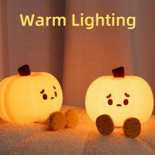 Hot Sale Children's Room Sleep Silicone Pat Pumpkin Light Halloween Atmosphere Decoration Creative Gift Night LightNight Light thumbnail-5