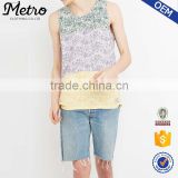 Wholesale Custom Mens Jersey Space Dyed Tank Top