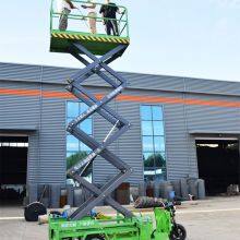 Hydraulic Lift Platform Elevating Work Platform Mobile Tricycle Electric Scissor Lift thumbnail-3