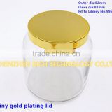 82mm Shiny gold plating candle lid