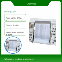 Printing Recording Paper (250mmx20m) for Japan Koden Ultrasonic Drilling Monitor Dm602604 thumbnail-1
