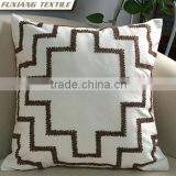 Modern Brief Style Gemometry Pattern Ourdoor Embroidered Cushion thumbnail-4
