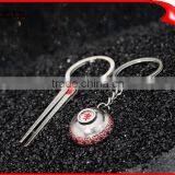 Wholesale Hot Salling Fahion Designs Tableware Shape Metal Keychain thumbnail-1