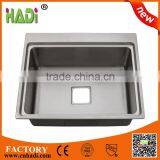 Single Bowl Small Corner Stainless Steel Kitchen Sink HD6252 thumbnail-1