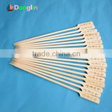 Natural bamboo skewer with logo