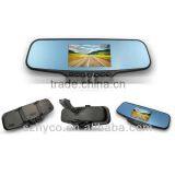 4.3 Inch LCD Blue Anti-Glare Glass Full HD 1080P Car Rearview Mirror Camera Dvr