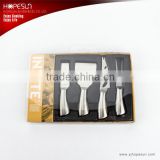Stainless steel cheese knife set food grade for gift
