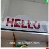 White PMMA /PC Plastic LED Light Taxi Top Box Vacuum Forming thumbnail-1