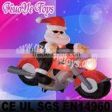 christmas santa with motorcycle