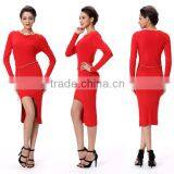 One Leg Slit Dress Sweater Top Brand Sweaters thumbnail-3