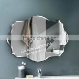 wholesale large bevelled frameless bathroom mirror