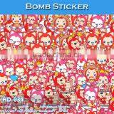 HD-035 CARLIKE Air Free MashiMaro Decorative Vinyl Bomb Sticker For Car Wrapping thumbnail-2