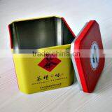 New Design China Made Square Tea Tin Box for Storage/packaging